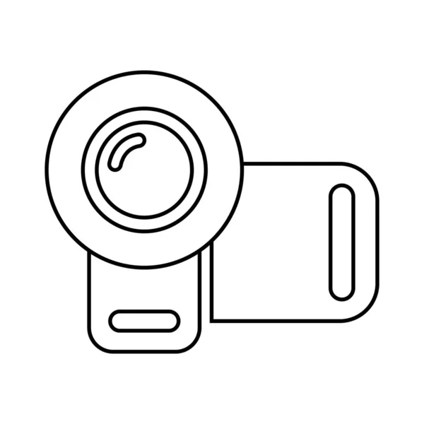 Handycam Icono Vector Ilustración Logo Diseño — Archivo Imágenes Vectoriales