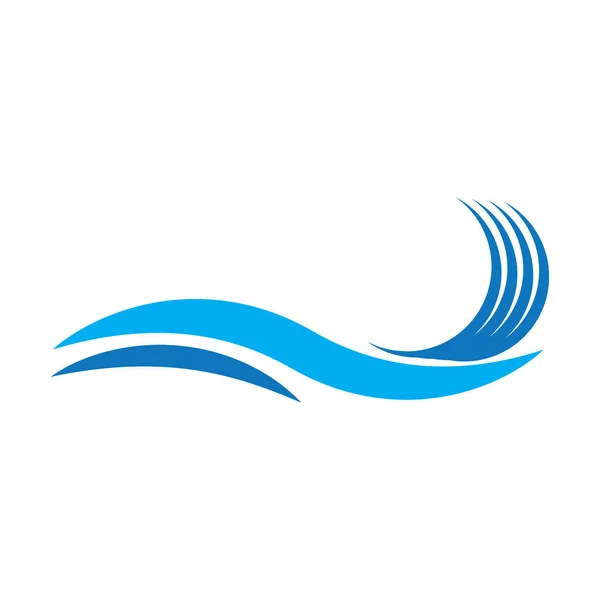 Wasser Welle Logo Vektor Illustration Vorlage Design lizenzfreie Stockillustrationen