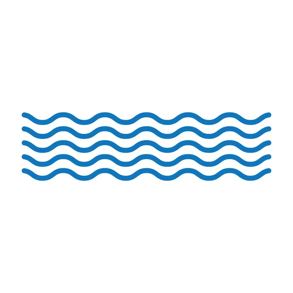 Wasser Welle Logo Vektor Illustration Vorlage Design Stockillustration