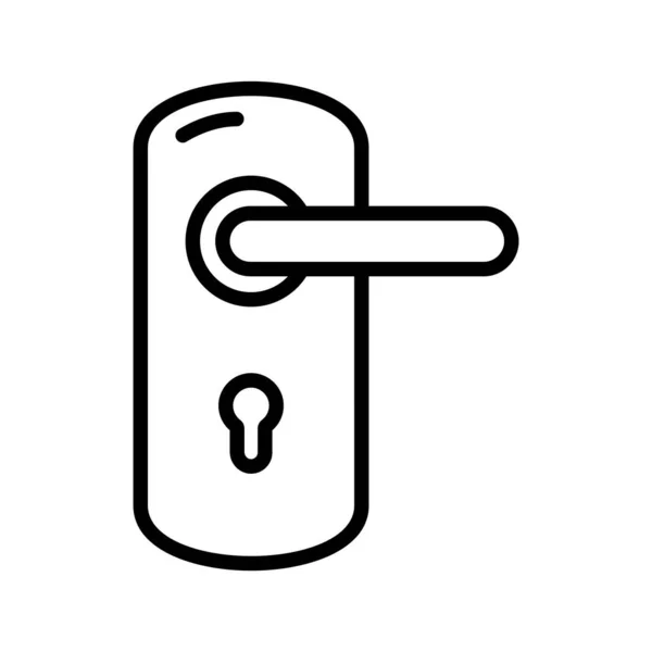 Дверная Ручка Векторной Иллюстрации Логотип Deisgn — стоковый вектор