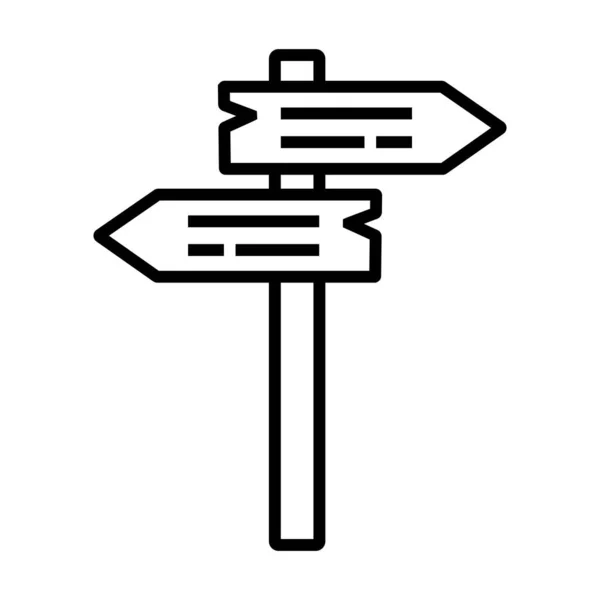 Signo Post Icono Vector Ilustración Logo Deisgn — Archivo Imágenes Vectoriales