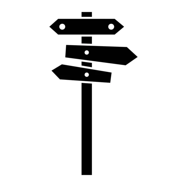 Signe Poteau Icône Vectoriel Illustration Logo Deisgn — Image vectorielle