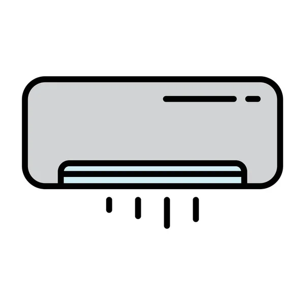 Air Conditioning Illustration Logo Design — Stock Vector