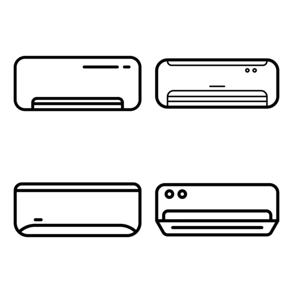 Klimaanlage Illustration Logo Design Stockvektor