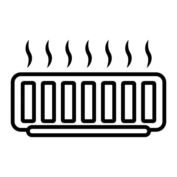 Oda Isıtıcısı Simgesi Vektör Illüstrasyon Logo Tasarımı — Stok Vektör