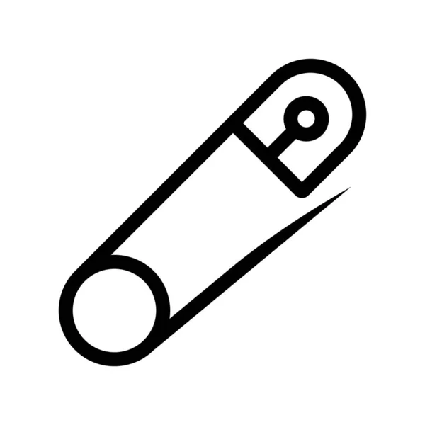 Icono Pin Seguridad Vector Ilustración Logo Deisgn — Archivo Imágenes Vectoriales
