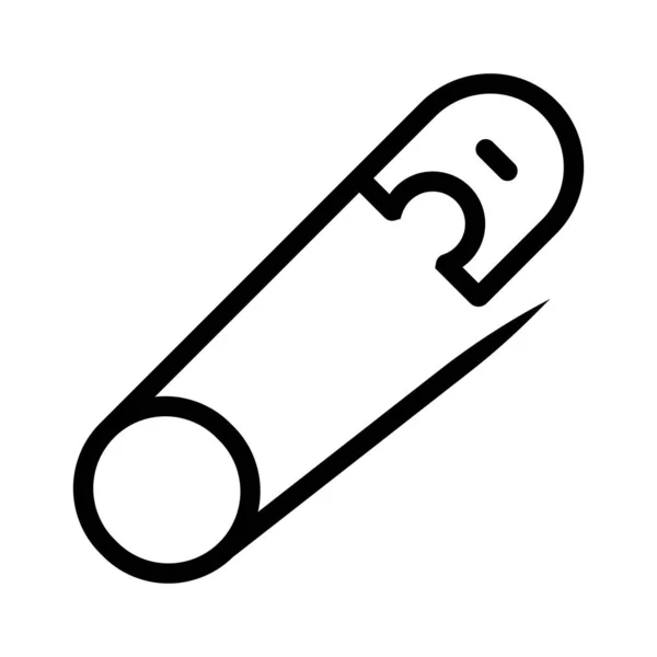 Icône Broche Sécurité Illustration Vectorielle Logo Deisgn — Image vectorielle