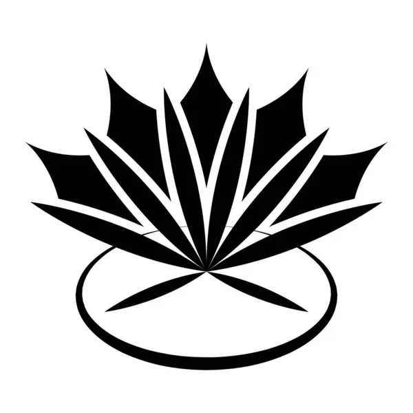 Lotus Icône Vectoriel Illustration Logo Deisgn — Image vectorielle