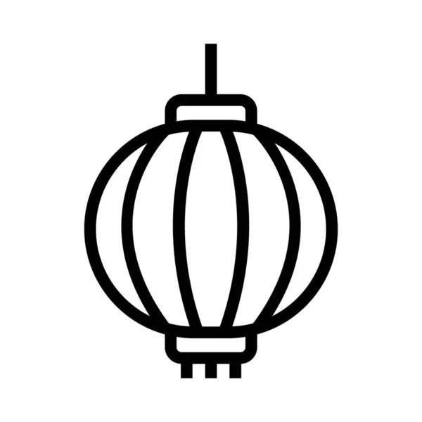 Иконка Фонаря Векторной Иллюстрации Логотип Deisgn — стоковый вектор