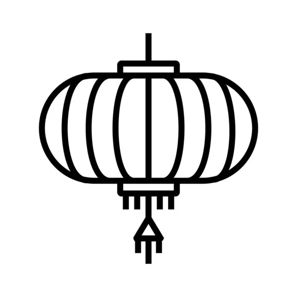 Иконка Фонаря Векторной Иллюстрации Логотип Deisgn — стоковый вектор
