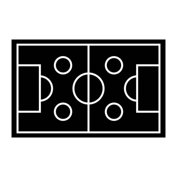 Terrain Football Icône Vectoriel Illustration Logo Deisgn — Image vectorielle