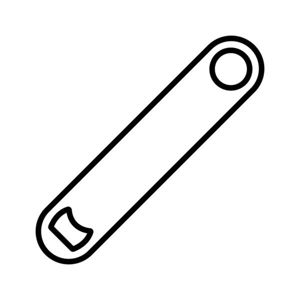 Μπουκάλι Ανοιχτήρι Εικονίδιο Διάνυσμα Εικονογράφηση Λογότυπο Σχεδιασμό — Διανυσματικό Αρχείο