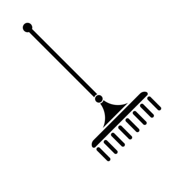Râteau Icône Vectoriel Illustration Logo Deisgn — Image vectorielle