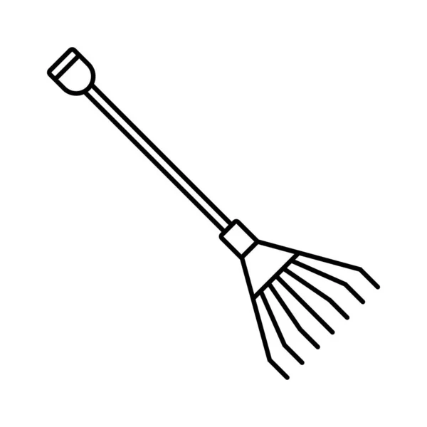 Rake Icona Vettoriale Illustrazione Logo Deisgn — Vettoriale Stock