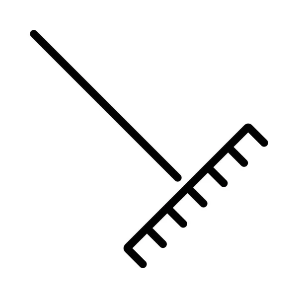 Icono Rake Vector Ilustración Logo Deisgn — Vector de stock