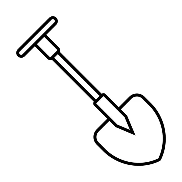 Schaufel Symbol Vektor Illustration Logo Design — Stockvektor
