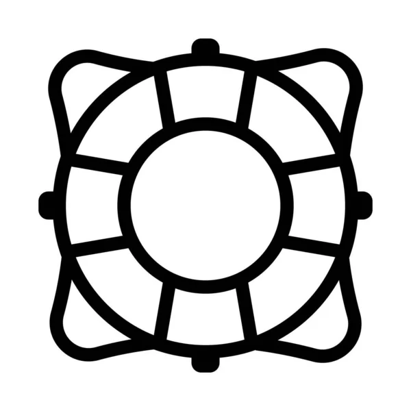 Rettungsring Symbol Vektor Illustration Logo Deisgn — Stockvektor