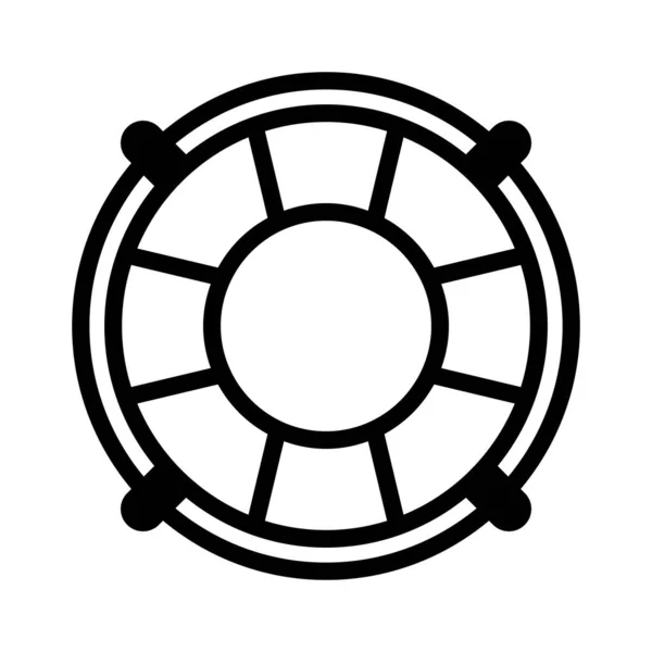 Logo Dell Illustrazione Vettoriale Dell Icona Del Salvagente Deisgn — Vettoriale Stock