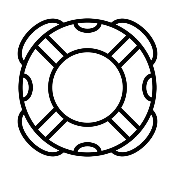 Rettungsring Symbol Vektor Illustration Logo Deisgn — Stockvektor
