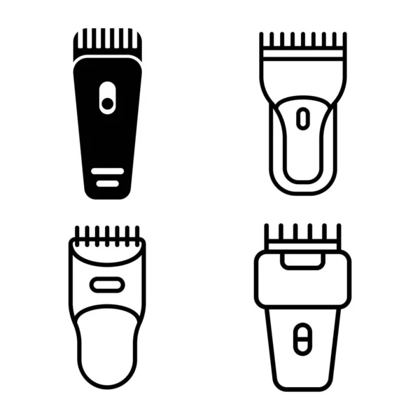 Mustasch Trimmer Ikon Vektor Illustration Logotyp Design — Stock vektor