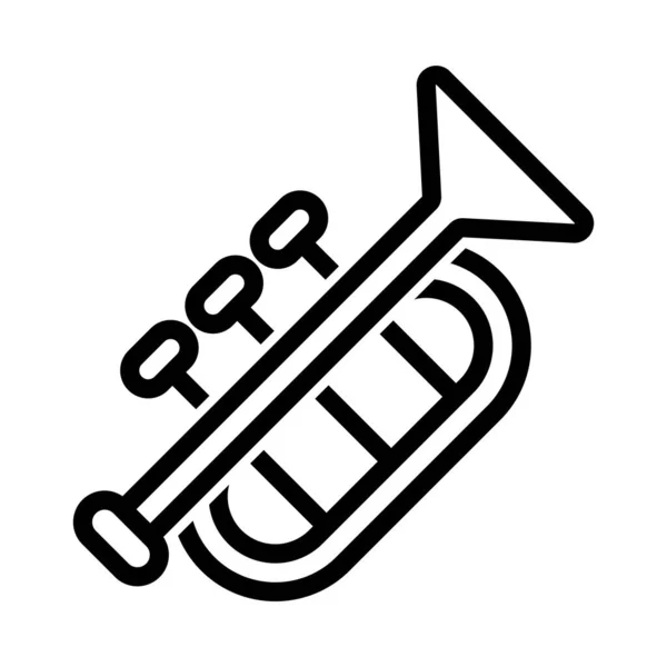 Trompete Symbol Vektor Illustration Logo Deisgn — Stockvektor