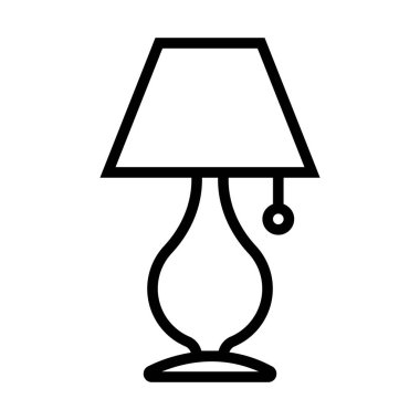 table lamp icon vector illustration logo design