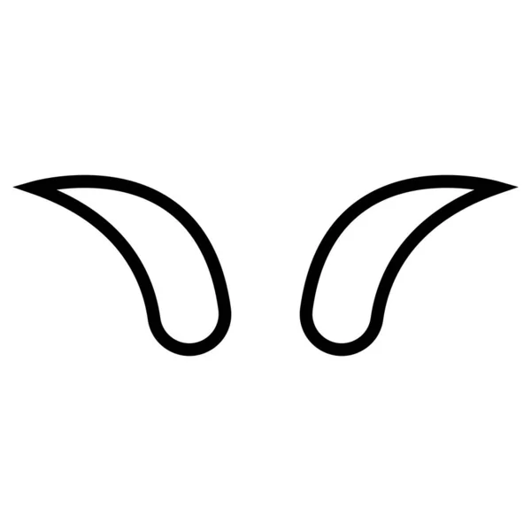 Devil Horns Icon Vector Illustration Logo Design — Stock Vector