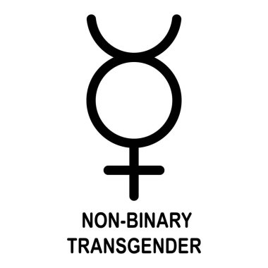cinsiyet sembolü vektör illüstrasyon logosu tasarımı