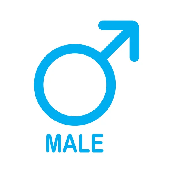 Cinsiyet Sembolü Vektör Illüstrasyon Logosu Tasarımı — Stok Vektör