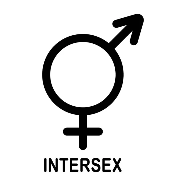 Cinsiyet Sembolü Vektör Illüstrasyon Logosu Tasarımı — Stok Vektör