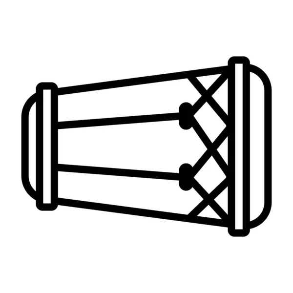 Kendang Icona Vettoriale Illustrazione Logo Design — Vettoriale Stock