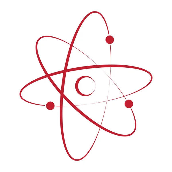 Atomo Icona Vettoriale Illustrazione Logo Design — Vettoriale Stock