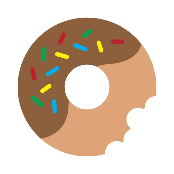 Donut Icon Vector Illustration Logo Design — Stock Vector