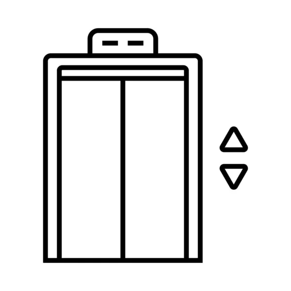 Ascenseur Icône Vectoriel Illustration Logo Design — Image vectorielle