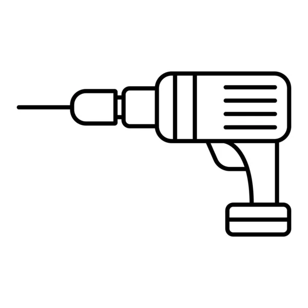 Electric Drill Icon Vector Illustration Logo Design — Stock Vector
