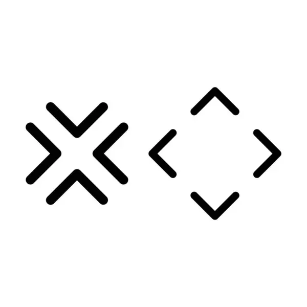 Icono Flecha Vector Ilustración Logo Diseño — Vector de stock