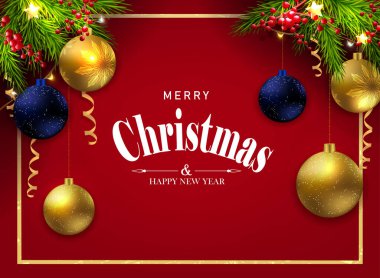 Kurdeleli ve toplu köknar dalları çerçeveli kırmızı kartpostal tebrik ederim..