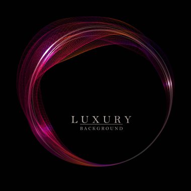 Soyut kırmızı yuvarlak çerçeve, küçük dalgalı şeffaf doku deseni.