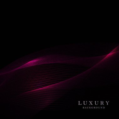 İzole edilmiş kırmızı tüllü soyut siyah arkaplan.