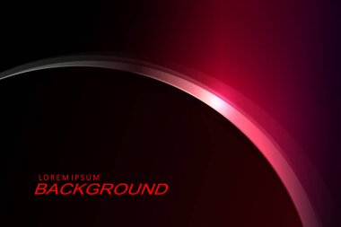 Soyut desenli arka plan kırmızı gölgede, yuvarlak çerçeveli ve parıltılı..