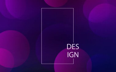 Mükemmel mavi ve mor eğimli çemberler.