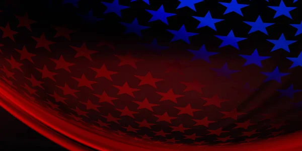 Illustration Abstraite Drapeau Américain Symbole National Des États Unis — Image vectorielle