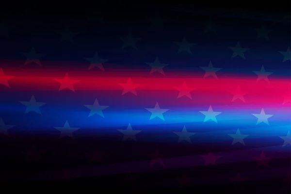 Composición Oscura Abstracta Con Silueta Bandera Estados Unidos Rayas Azules — Archivo Imágenes Vectoriales
