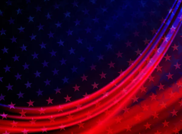 Illustrazione Astratta Della Bandiera Americana Simbolo Nazionale Del Paese Usa — Vettoriale Stock