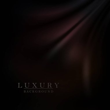 Koyu kahverengi arkaplanda dalgalı soyut şekiller.