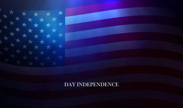 Bannière Avec Des Éléments Drapeau Américain Symbole National Amérique — Image vectorielle