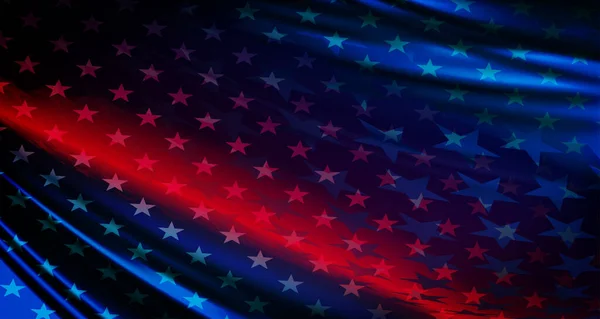 Illustration Usa Abstrakta Flagga Usa Nationella Symbol Vektorgrafik