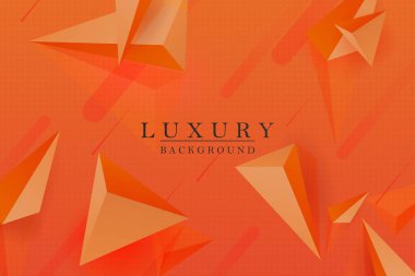 Turuncu dokular arka plan, üçgen ve çizgilerin siluetleri.