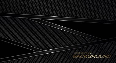 Metalik gölgeli ve kenarlı desenli ağ çerçeveli koyu bir arka plan..