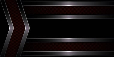 Oklu siyah tasarım ve metal çerçeveli yatay çizgiler.